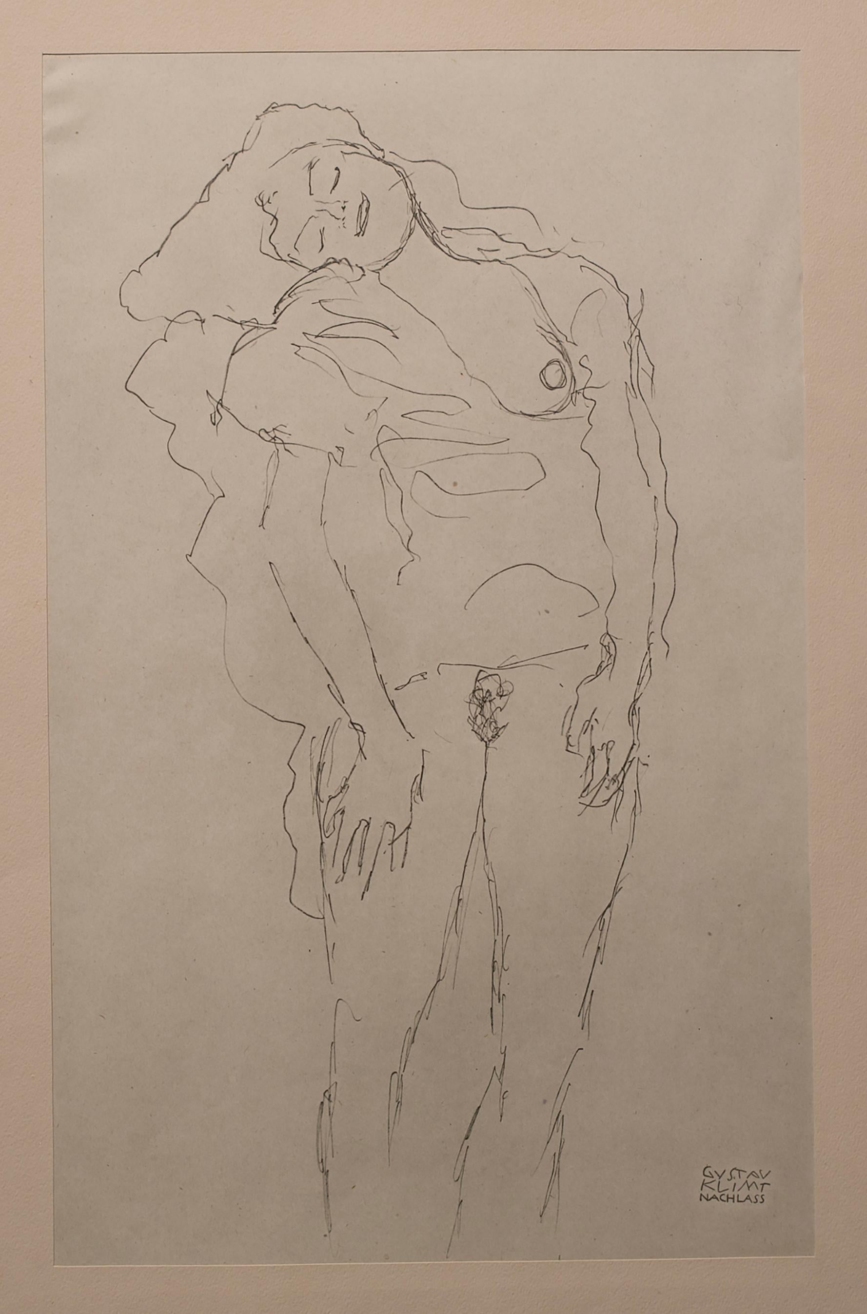 Gustav Klimt Portrait - Woman, Standing - Niyoda Paper