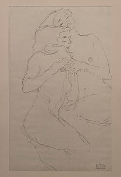 Two Females Sitting and Embracing - Niyoda Paper