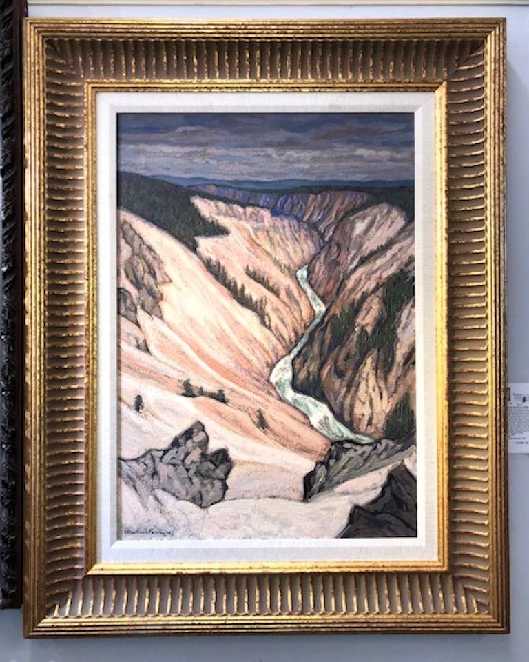 Grand Canyon – Painting von Jacques Martin-Ferrières
