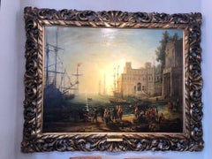 Hafen mit der Villa Medici