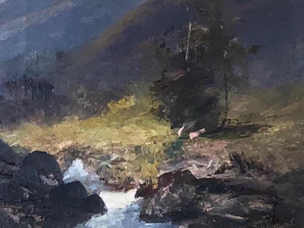 Alfred Godchaux (1835-1895)
Peintre accompli, il s'est intéressé à la représentation de multiples scènes vénitiennes. Il a été influencé par les impressionnistes et a travaillé avec la technique du plein-aire. 

L'œuvre est une huile sur toile,