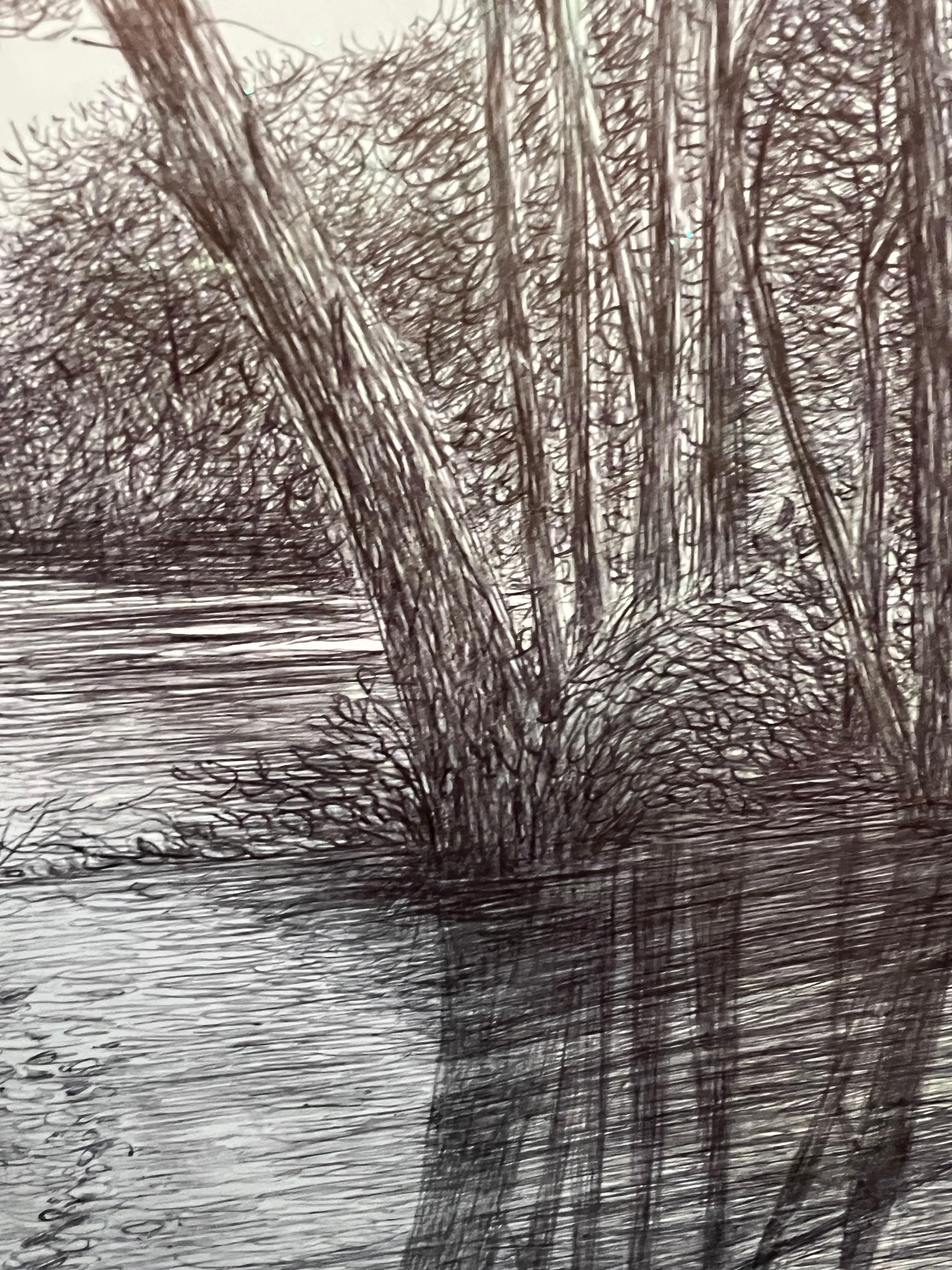 Texas Landscape #2 - Gray Landscape Art by Vladimir Schkred
