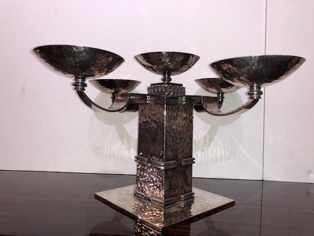 Pair of Candle Holders done by Jean Despres 4