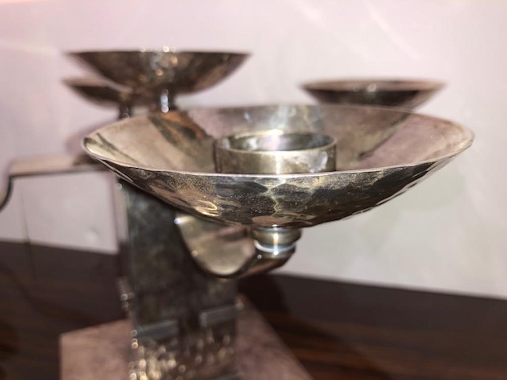 Pair of Candle Holders done by Jean Despres 7