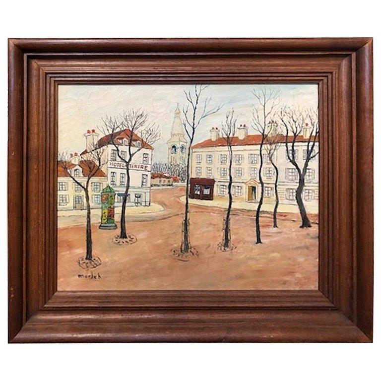 Elisee Maclet Landscape Painting – Hotel du Tertre