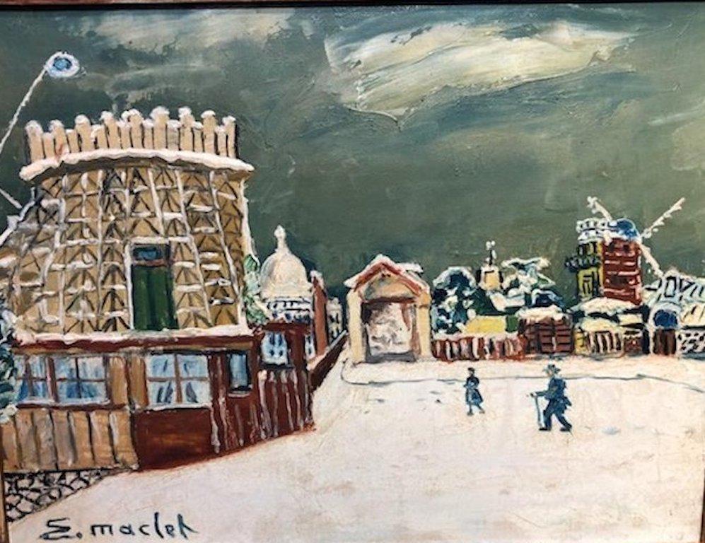 París. L'lle Saint Lous - Painting Otro estilo de arte de Elisee Maclet