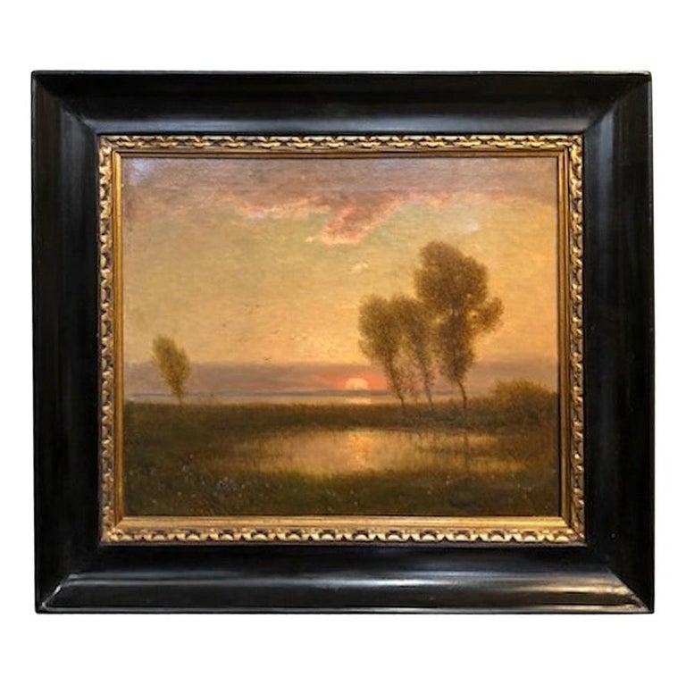 Artur Tolgyessy Landscape Painting - Countryside sunset
