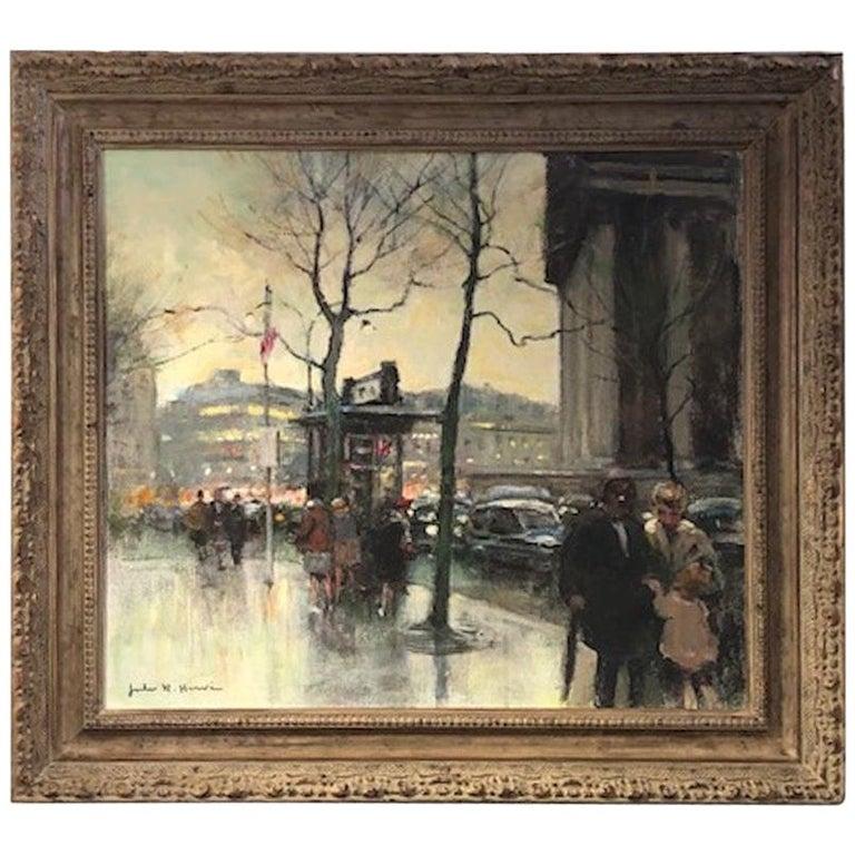 Jules Herve Landscape Painting - Paris 