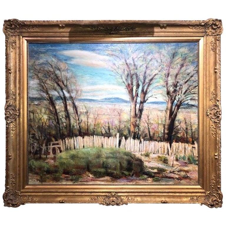 Joseph Amadeus Fleck (1892-1977) Landscape Painting - Landscape in Spring