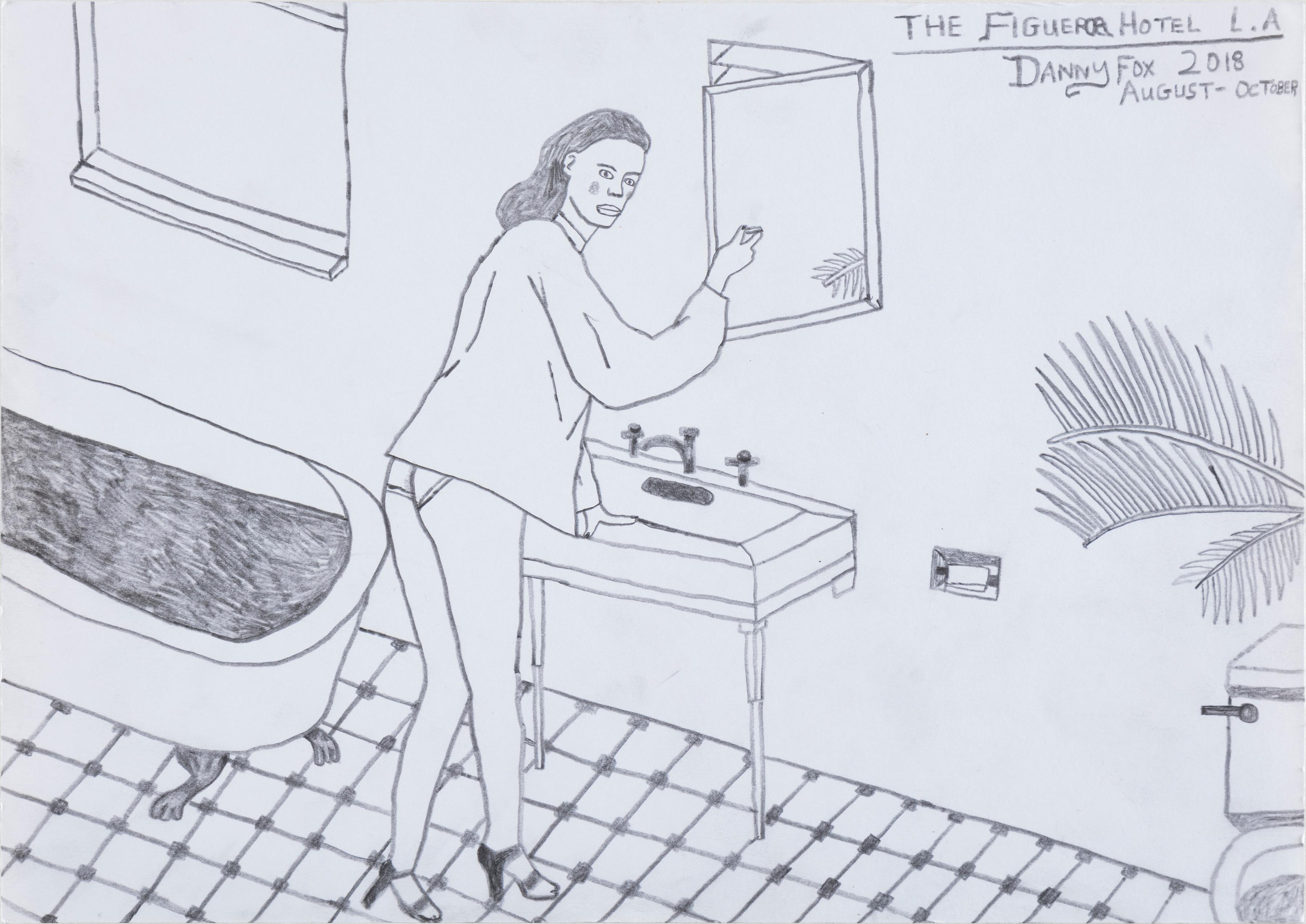 Study Of A Woman In The Bathroom - Art by Danny Fox