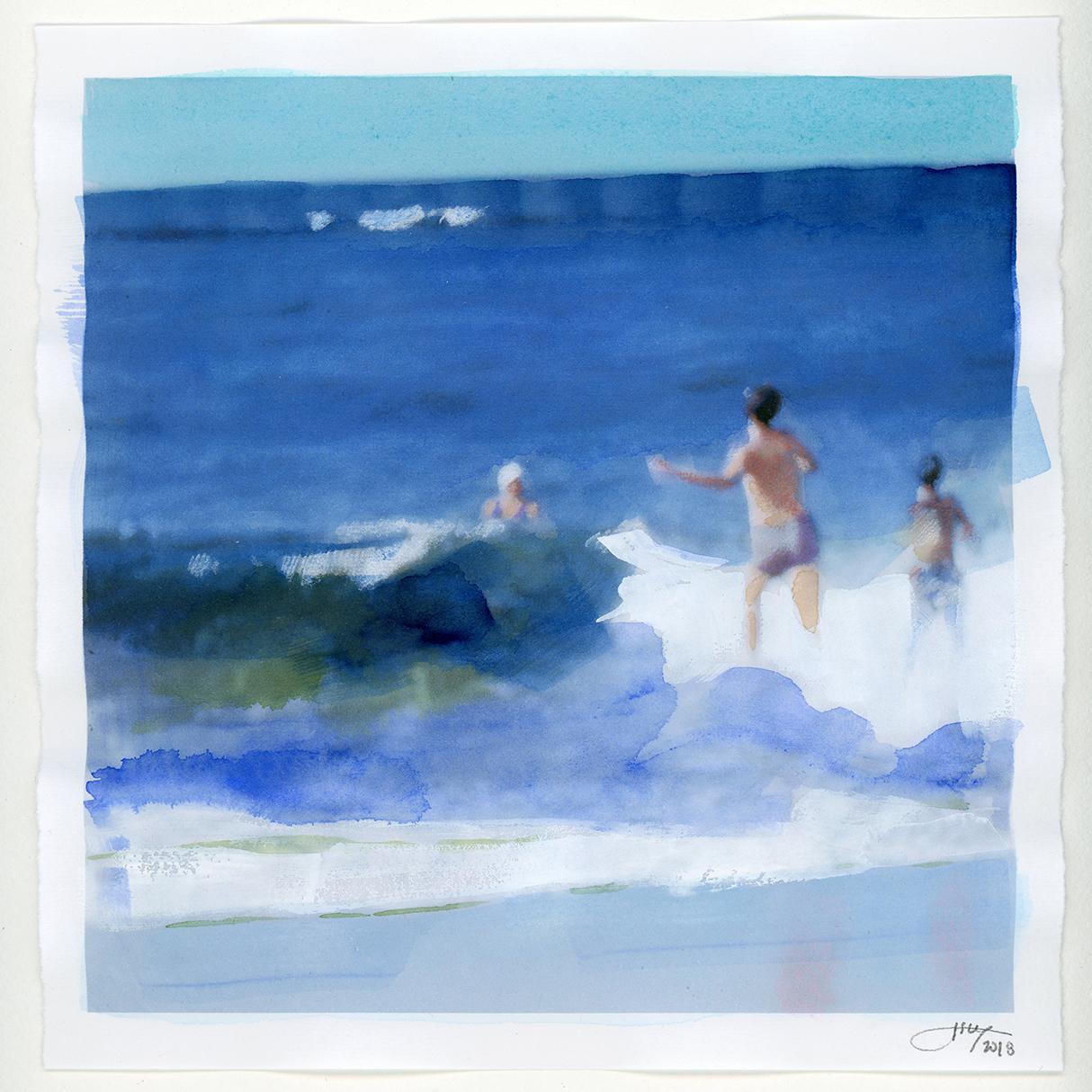 Bathers - Art by Isca Greenfield-Sanders