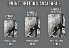 Vintage Construction Workers in NYC Fine Art Print