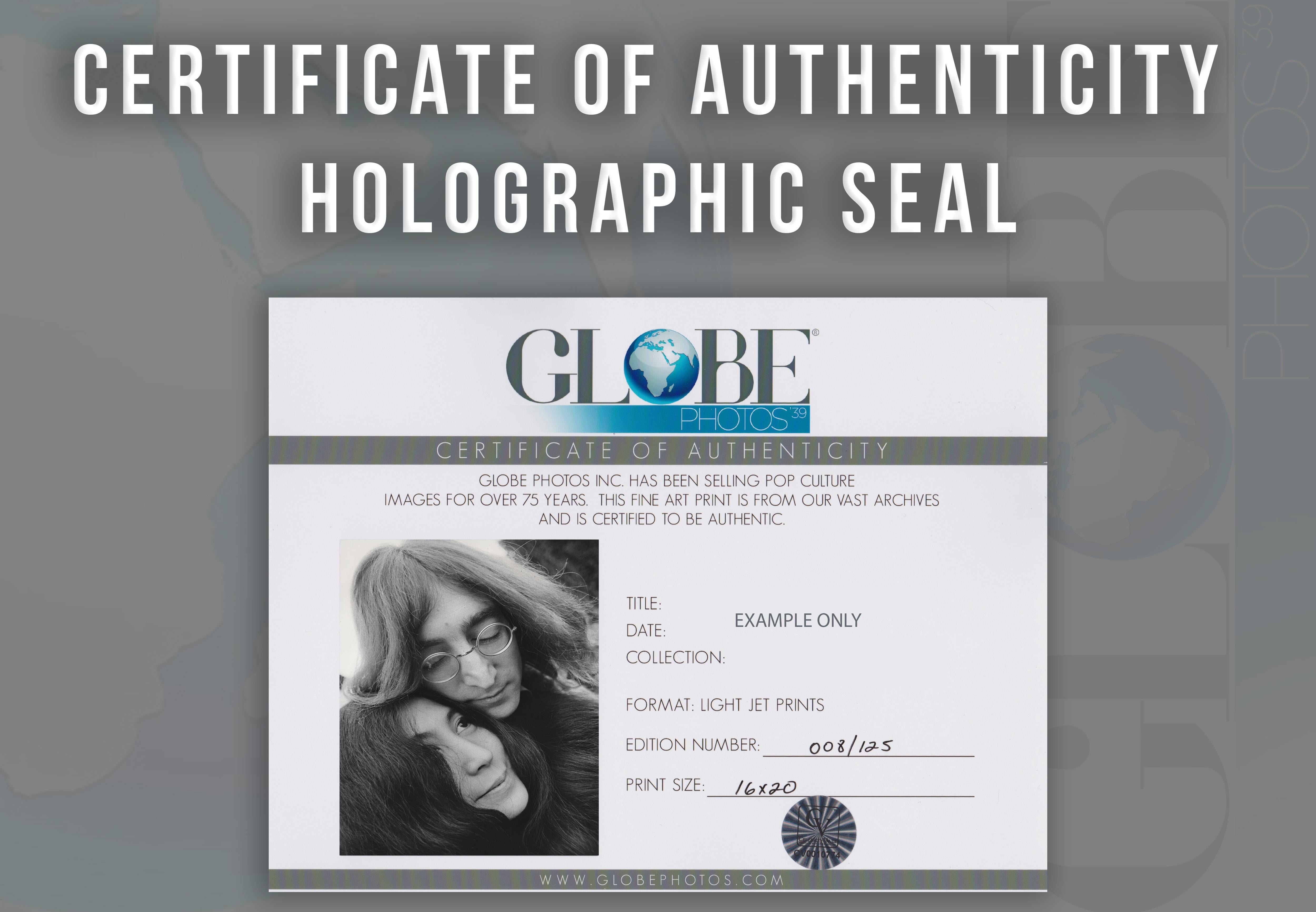 Photo très rare montrant John Lennon des Beatles et sa femme Yoko Ono 