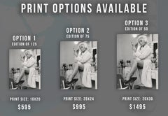 Elke Sommer Putting on Makeup Fine Art Print