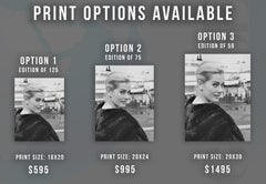 Anita Ekberg Candid in Fur Fine Art Print