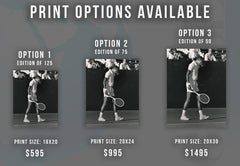 Arthur Ashe on the Court Fine Art Print