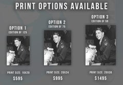 Ronald Reagan Candid in Military Uniform Fine Art Print