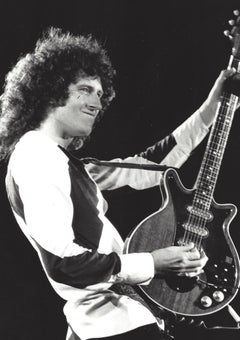 Brian May of Queen Performing Vintage Original Photograph