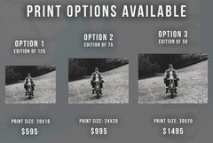 John Lennon on Motorbike Fine Art Print