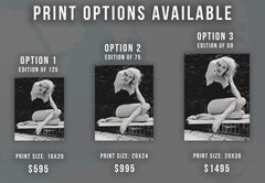 Stampa d'arte di Virna Lisi Pinup su trampolino da immersione