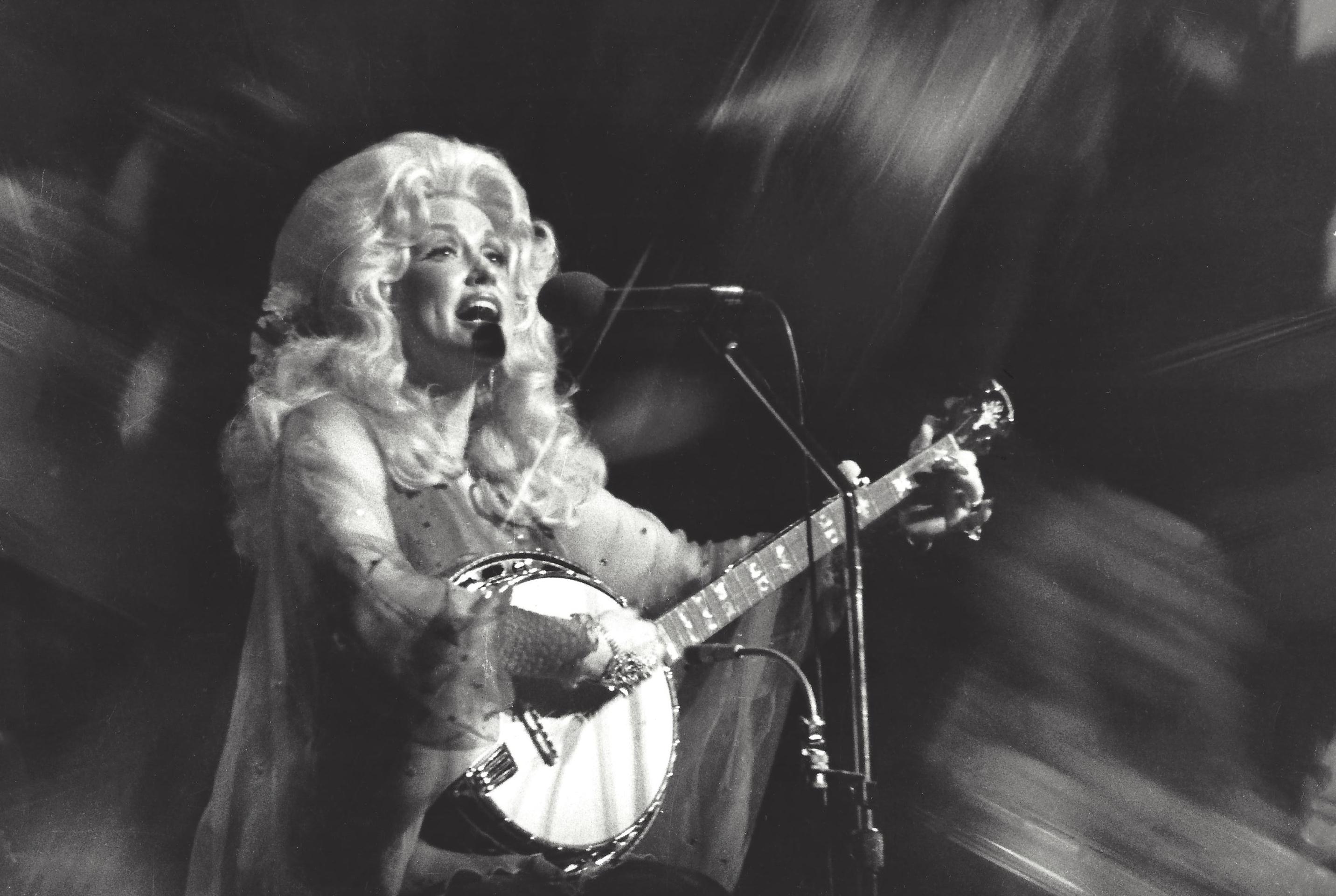 Fitzroy Mews Portrait Photograph - Dolly Parton Performing VIntage Original Photograph