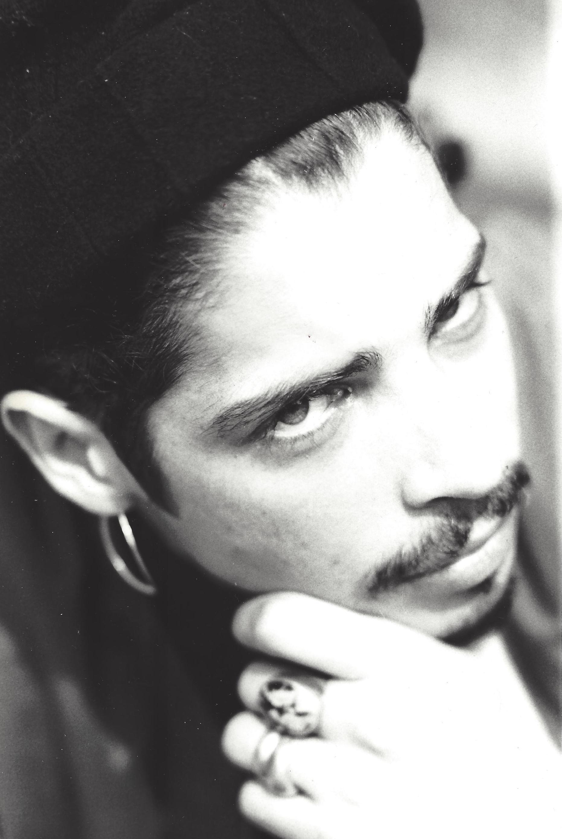 Fitzroy Mews Black and White Photograph - Chris Cornell Closeup Vintage Original Photograph