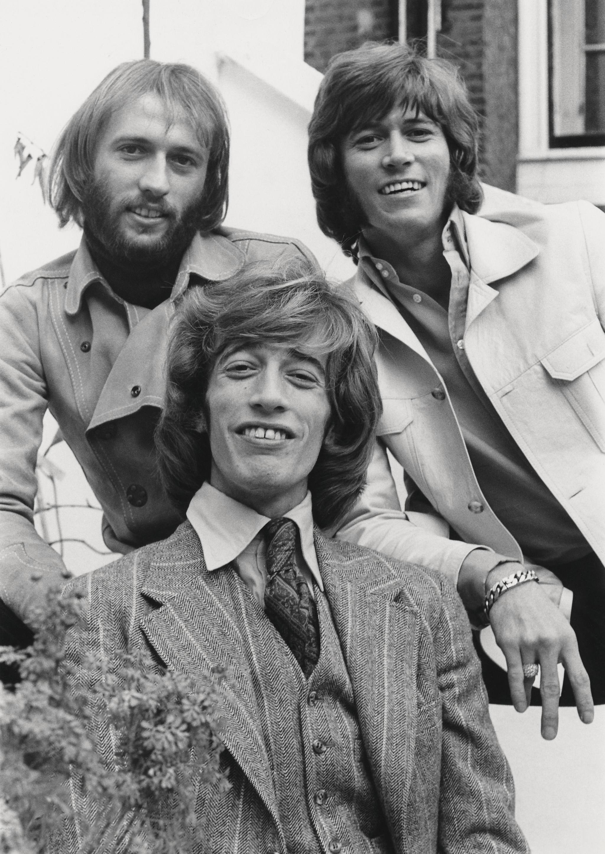 Andre Csillag Black and White Photograph - The Bee Gees: Early Years Fine Art Print