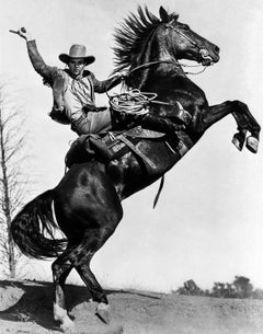 Vintage James Cagney Riding Horseback Movie Star News Fine Art Print