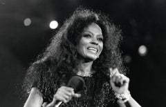 Diana Ross Smiling on Stage Vintage Original Photograph