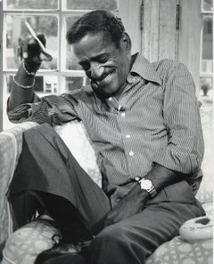 Sammy Davis Jr. Smiling with Cigarette Vintage Original Photograph