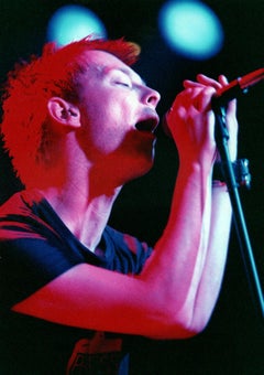 Thom Yorke of Radiohead Singing Up Close Vintage Original Photograph