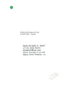 Chris Cornell with Microphone Vintage Original Photograph