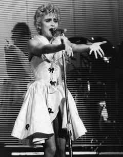 Madonna Singing with Arms Outstretched Vintage Original Photograph