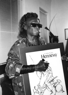 Miles Davis with Poster Vintage Original Photograph