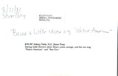 Bruce Springsteen Steven Van Zandt Asbury Park Vintage Original Photograph