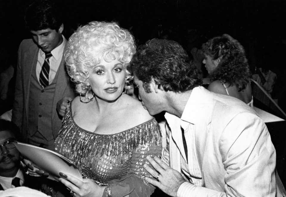 Nancy Barr-Brandon - Larry Gatlin Kissing Dolly Parton Vintage Original ...