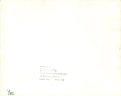 Chris Squire of Yes Sitting Candid Indoors Vintage Original Photograph