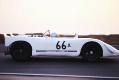 Steve McQueen Racing in Porsche Globe Photos Fine Art Print