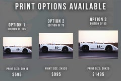 Steve McQueen Racing in Porsche Globe Photos Fine Art Print