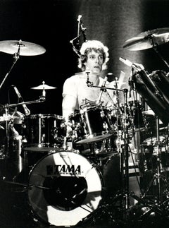 Stewart Copeland of The Police in Concert Vintage Original Photograph