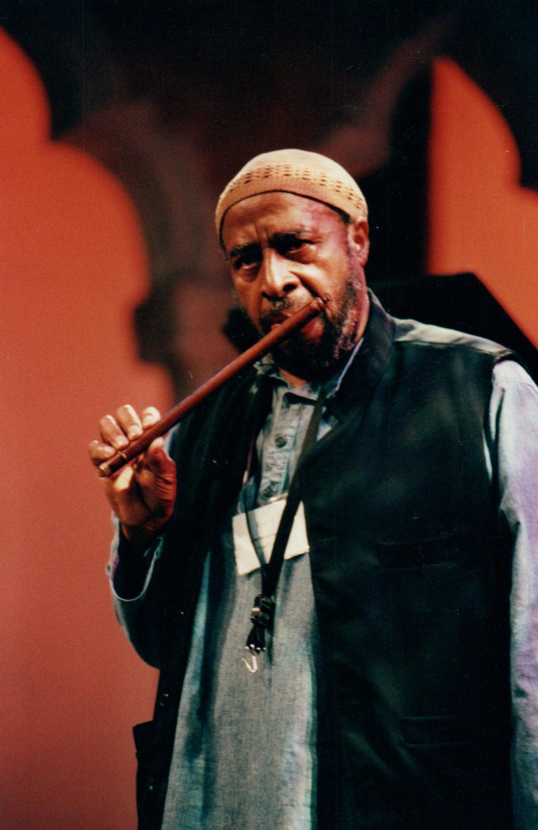Enid Farber Color Photograph - Yusef Lateef Playing Flute Vintage Original Photograph