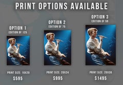 David Bowie Performing in Germany Globe Photos Fine Art Print