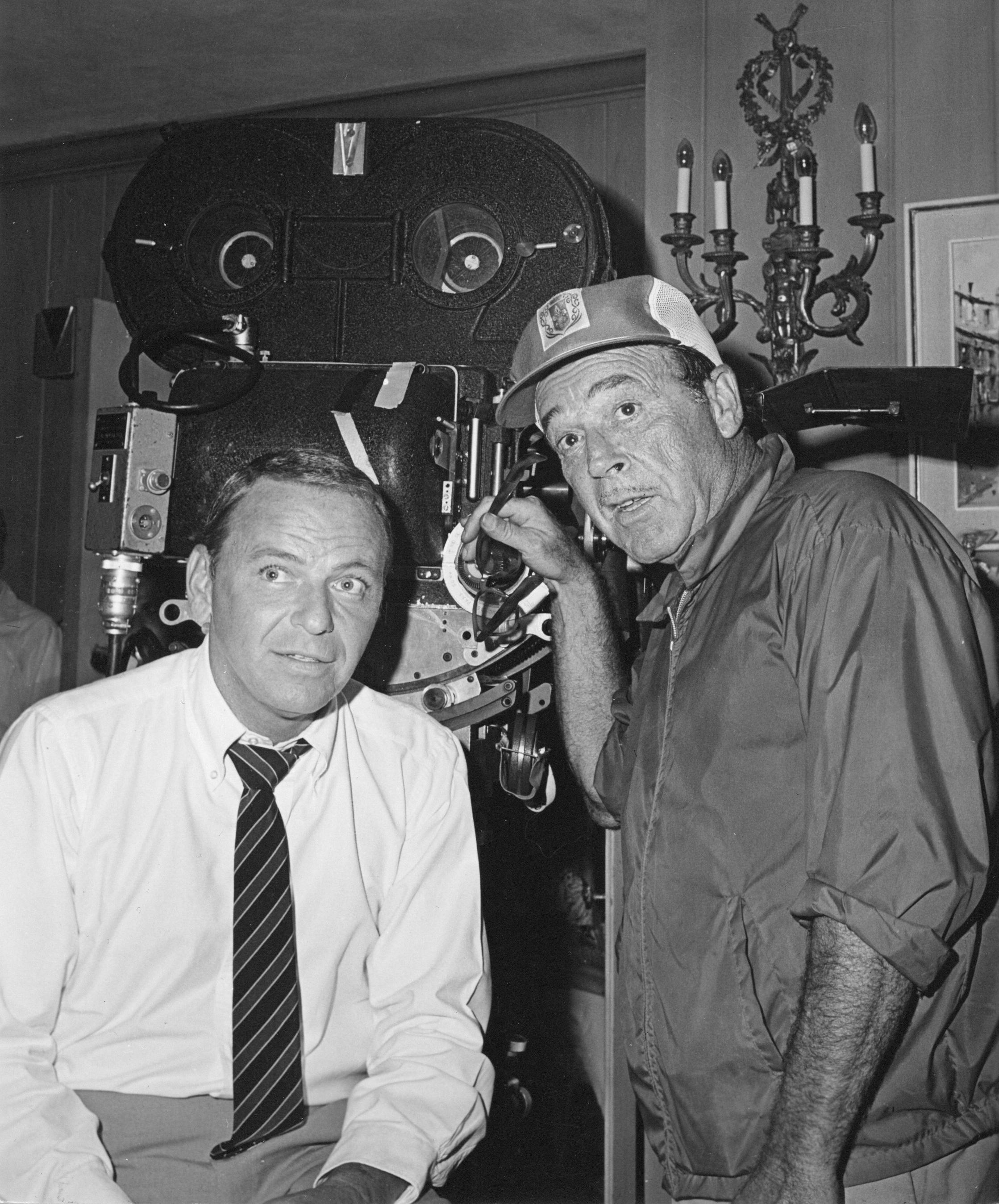 Anthony J. Orso Black and White Photograph - Frank Sinatra with Director Gordon Douglas Vintage Original Photograph