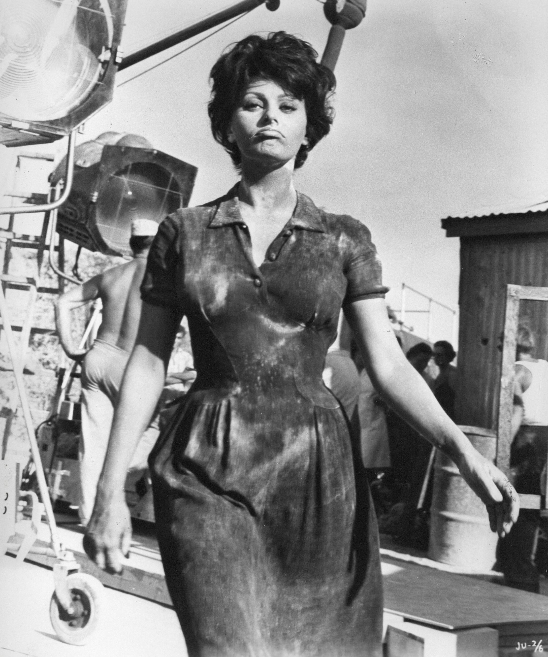 Anthony J. Orso Black and White Photograph - Sophia Loren in "Judith" Vintage Original Photograph