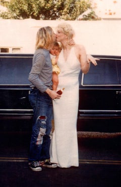 Kurt Cobain, Courtney Love, and Frances Bean II Vintage Original Photograph