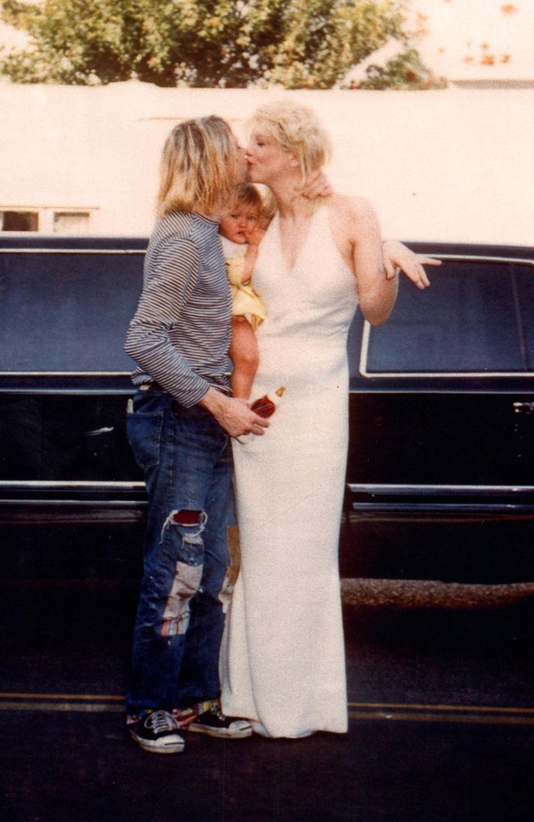 Kelly Swift Color Photograph - Kurt Cobain, Courtney Love, and Frances Bean II Vintage Original Photograph