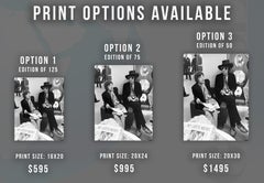 Mick Jagger and Keith Richards Candid with Newspaper Globe Photos Fine Art Print