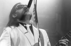 Lemmy Kilmister of Motörhead Sunglasses on Stage Vintage Original Photograph