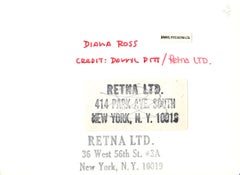 Diana Ross Smiling in Sequins on Stage Vintage Original Photograph