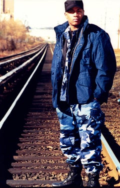 LL Cool J Posed on Tracks Vintage Original Photograph